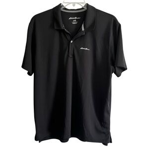 Eddie Bauer Freedry Men’s Black Polo Golf Shirt - size XL